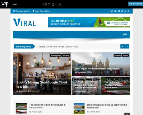 Viral Magazine Theme